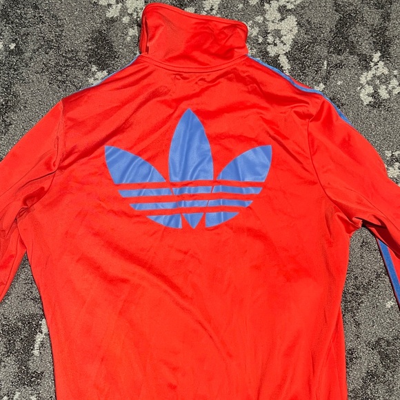 Adidas Scarlet Jacket with Azure Stripes - Picture 8 of 8